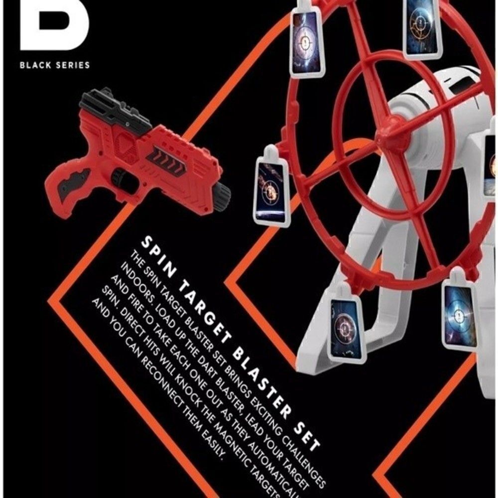 The Black Series Spin Target Blaster Set Rotating Desktop Arcade Game, toys New - Picture 11 of 13